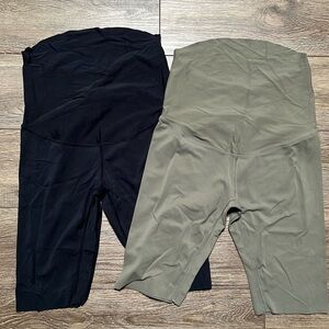 Maternity biker shorts